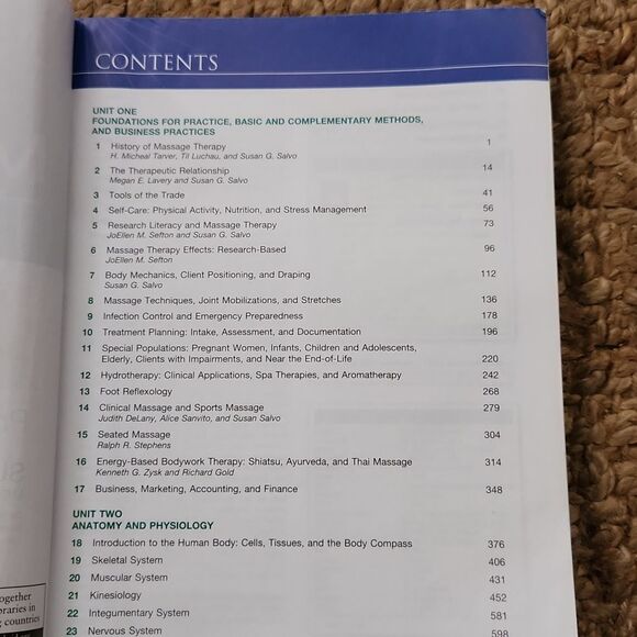 Massage Therapy Book Susan Salvo - Picture 4 of 9